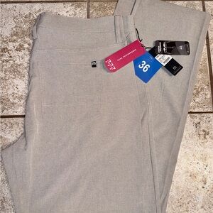 Travis MaMen's Stretch Dress Pants 36 - Light Gray